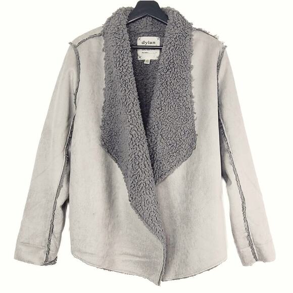 New Dylan Women's Reversible Soft Faux Fur Suede Coat Jacket - Picture 4 of 8